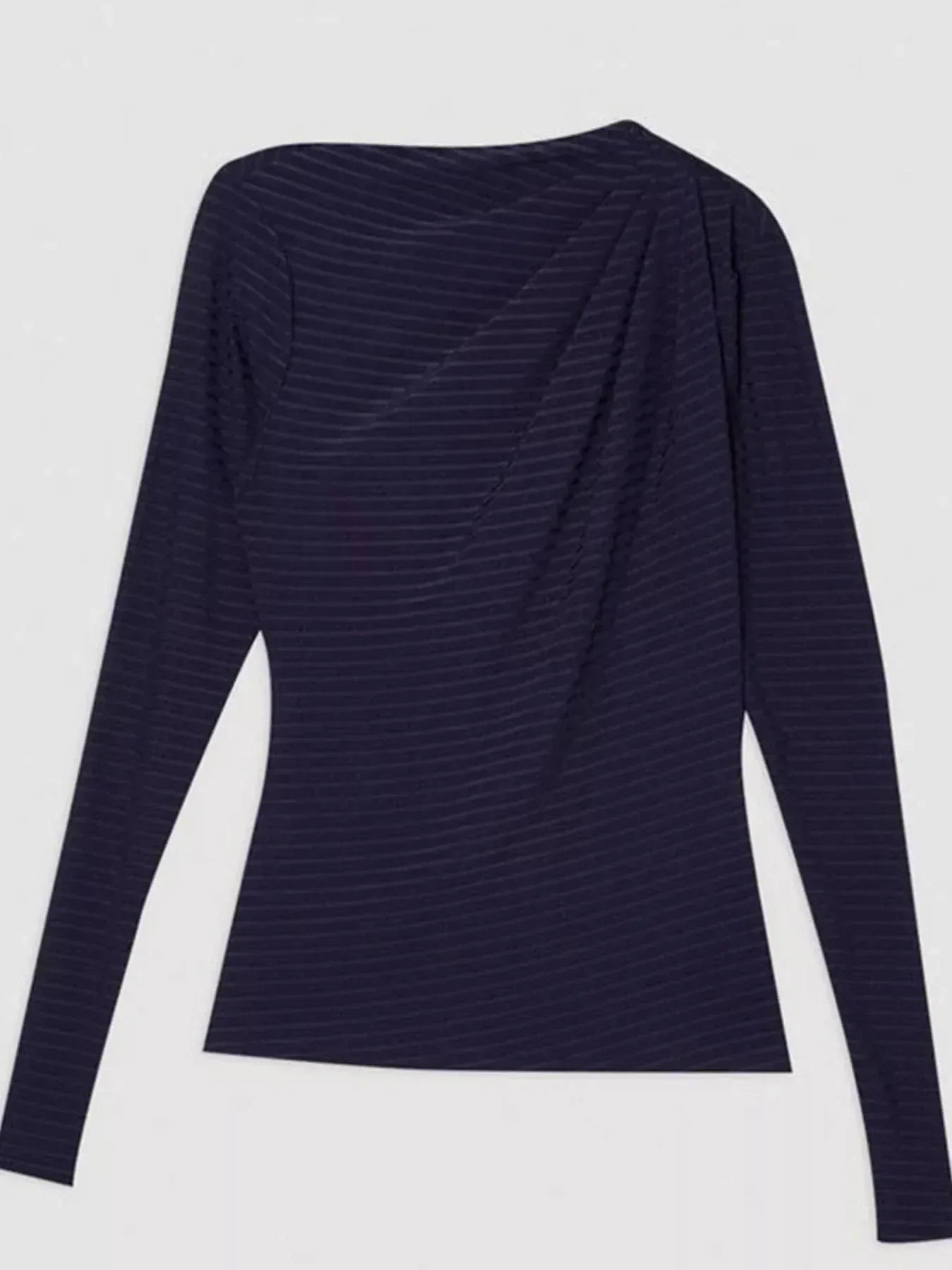 Ruched Striped Top