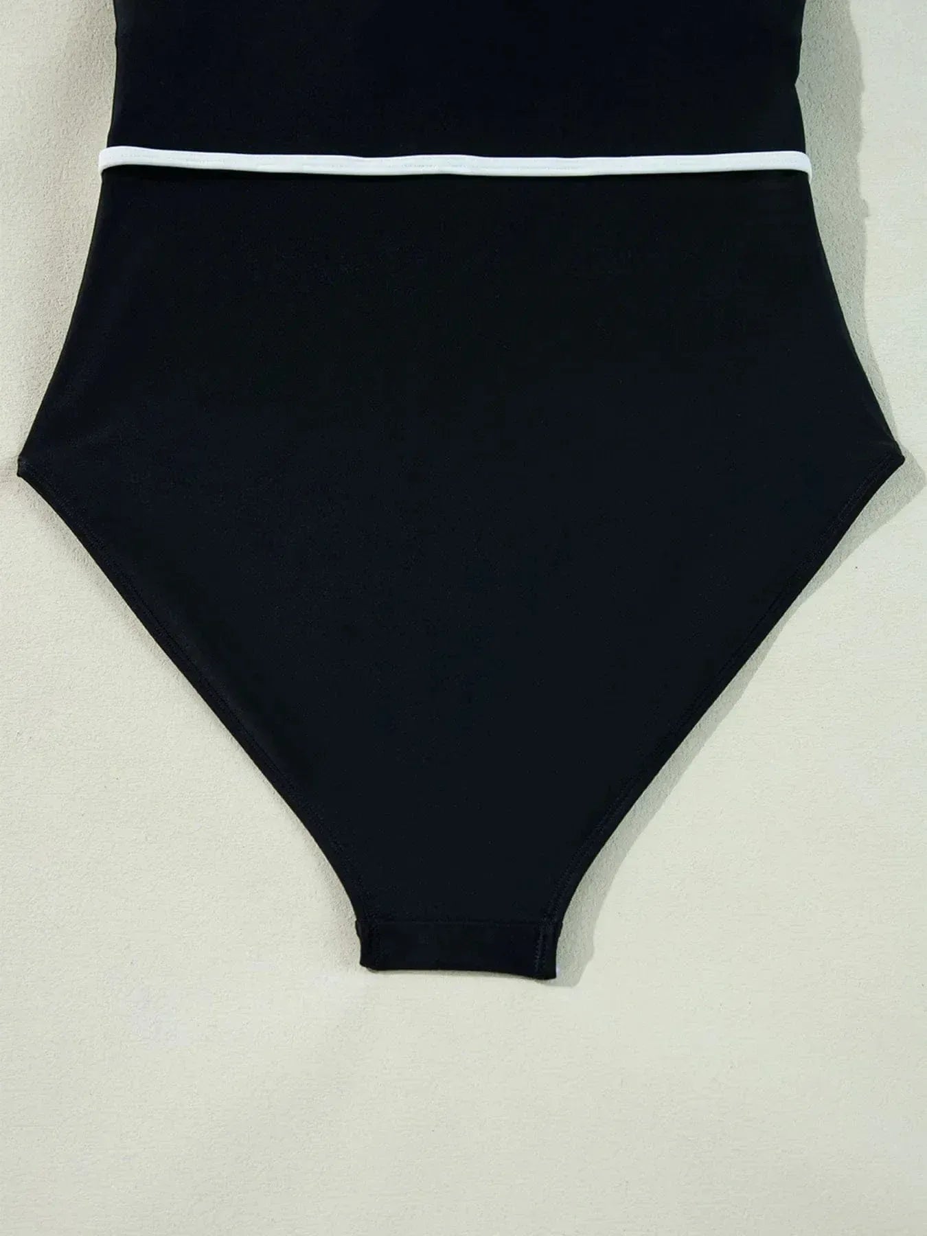 Ruffle Trim One Piece Swimsuit