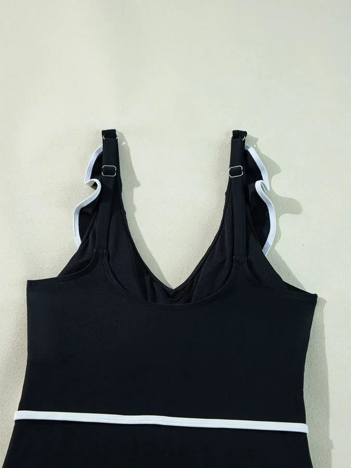 Ruffle Trim One Piece Swimsuit