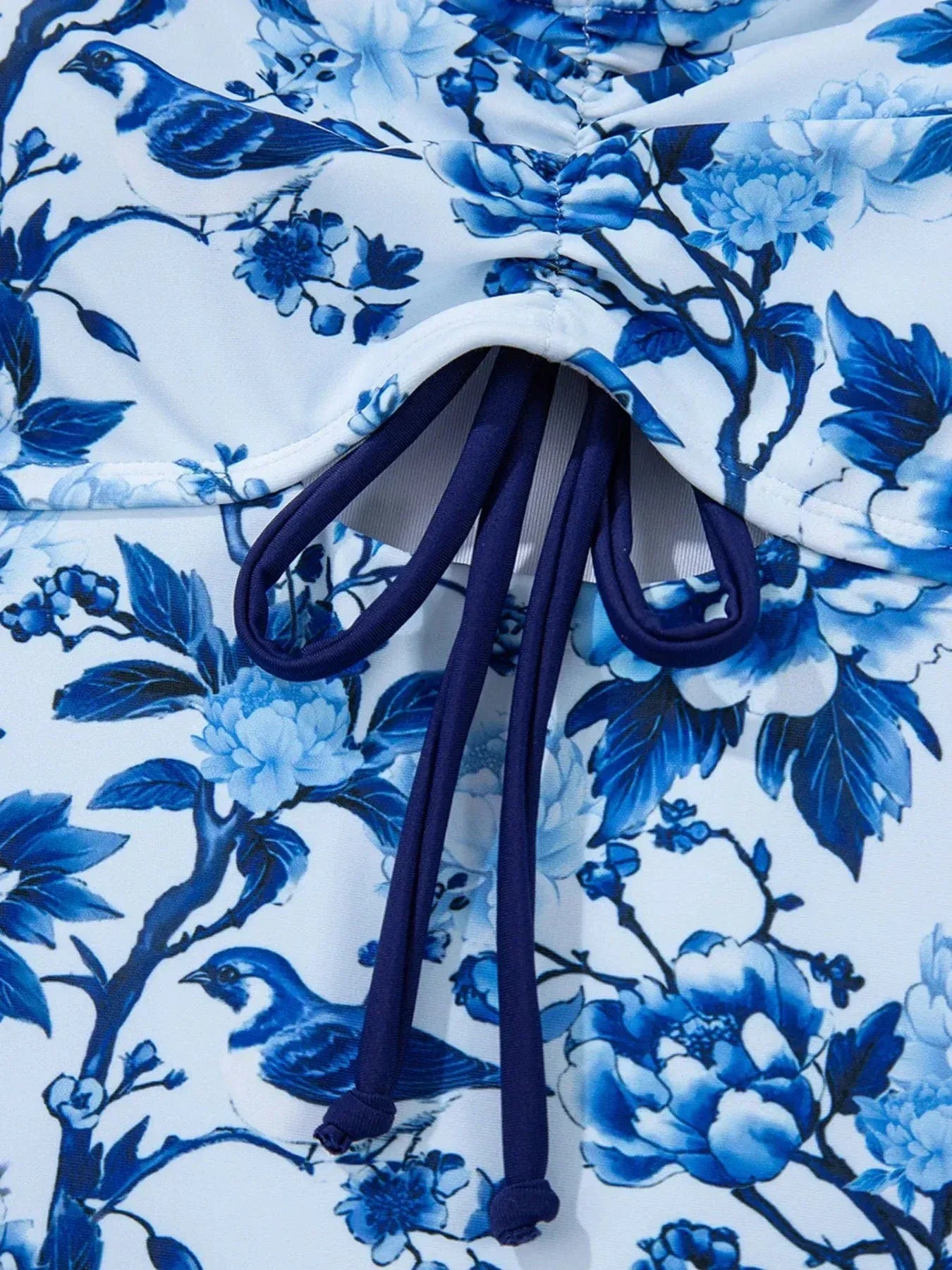 Ruffled Cutout One Piece Swimsuit