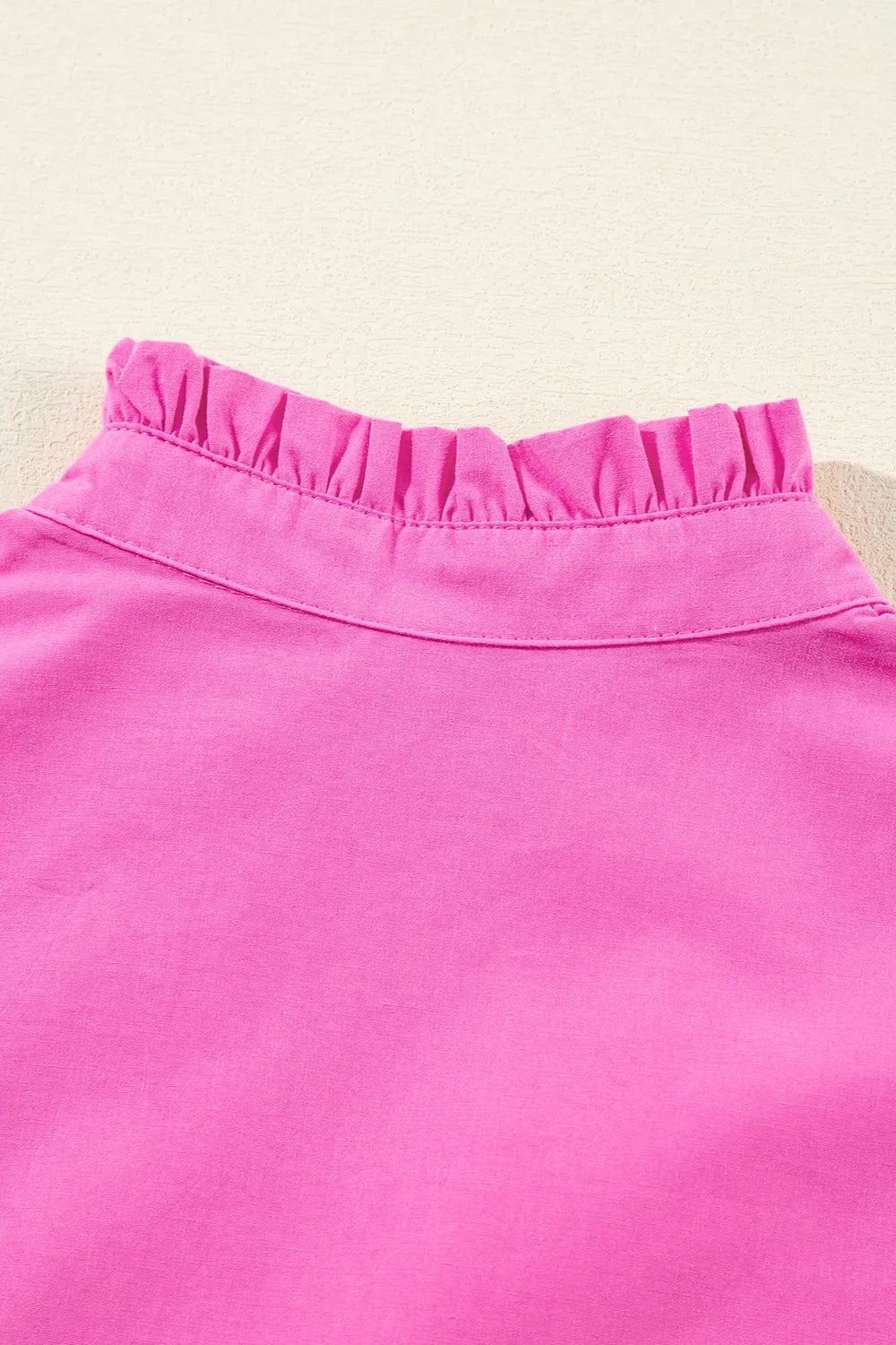 Ruffled Notched Cap-Sleeve Mini Dress - product view 18
