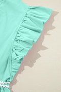 Ruffled Notched Cap-Sleeve Mini Dress - product view 11