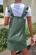 Perfee Ruffled Overall Dress with Pockets - product view 2