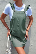 Perfee Ruffled Overall Dress with Pockets - product view 5