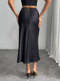 Satin Midi Skirt