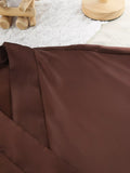 Satin Ruffle-Trim Lounge Nightgown Robe