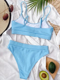 Scoop Neck Bikini Set