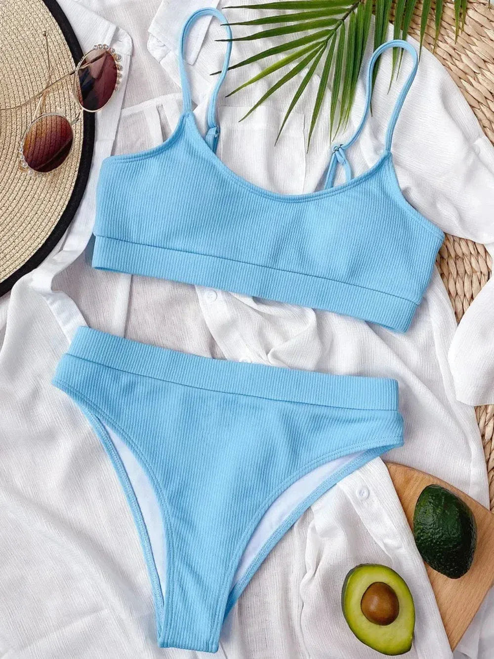 Scoop Neck Bikini Set