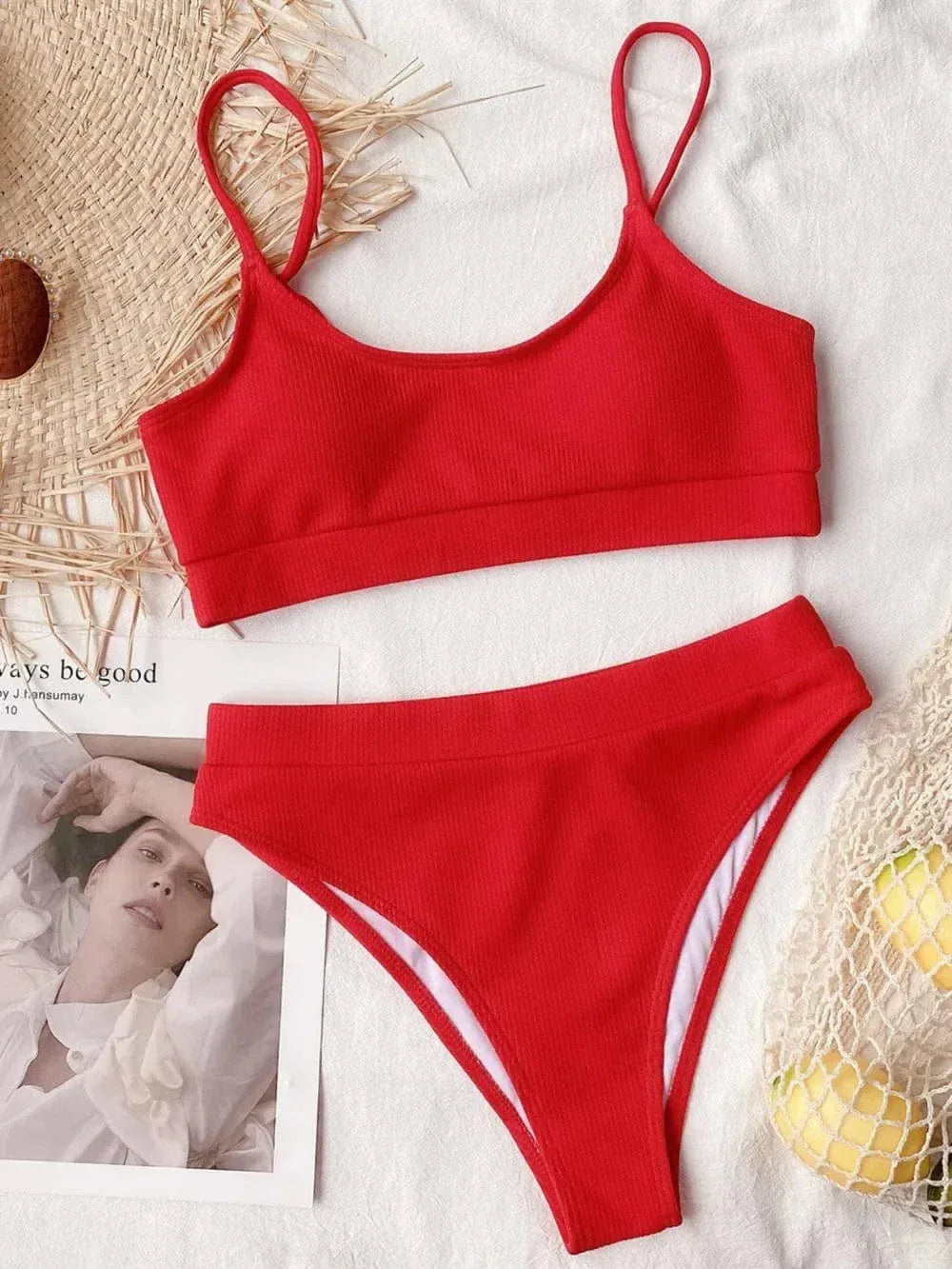 Scoop Neck Bikini Set