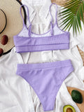 Scoop Neck Bikini Set