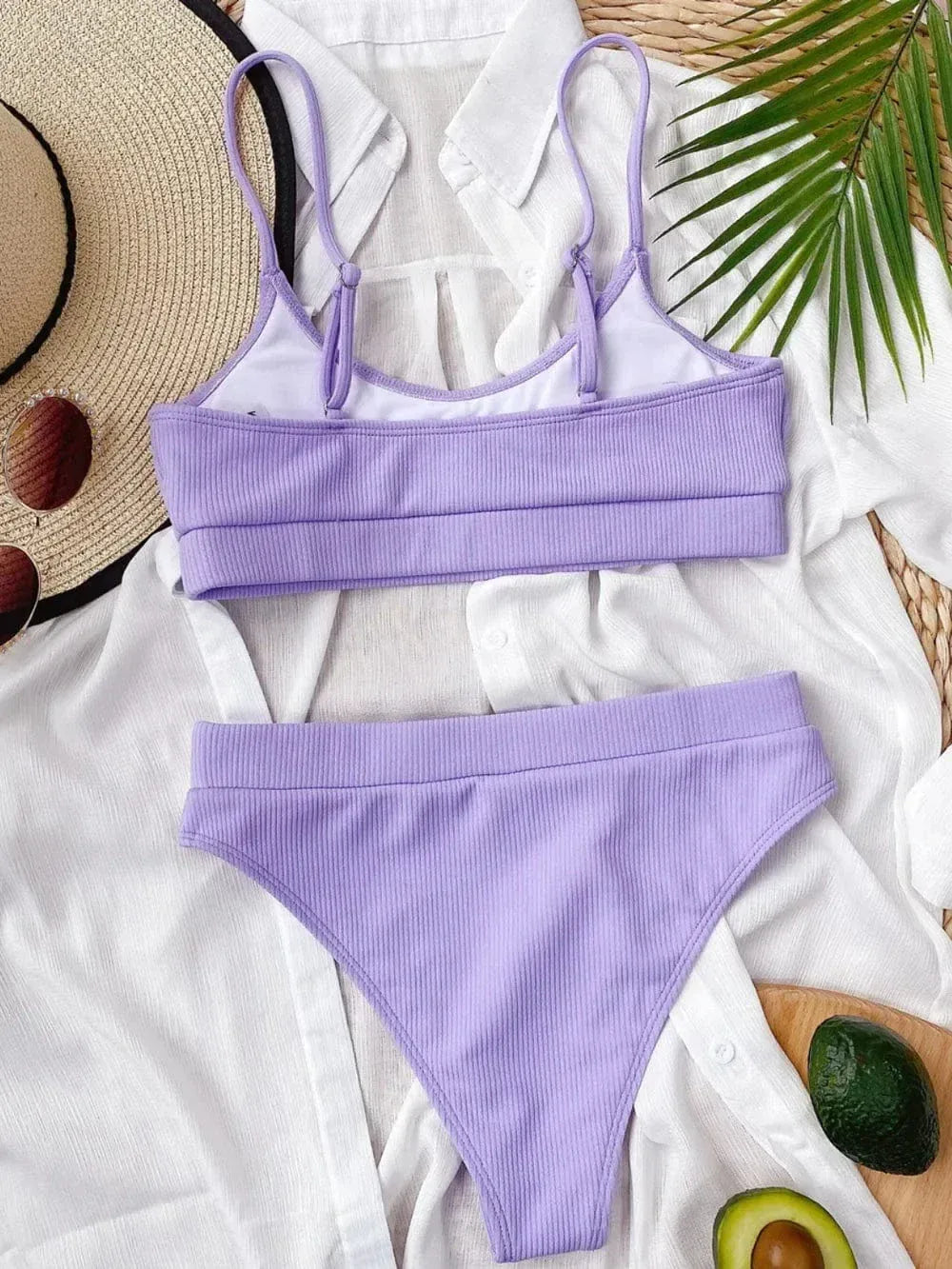 Scoop Neck Bikini Set