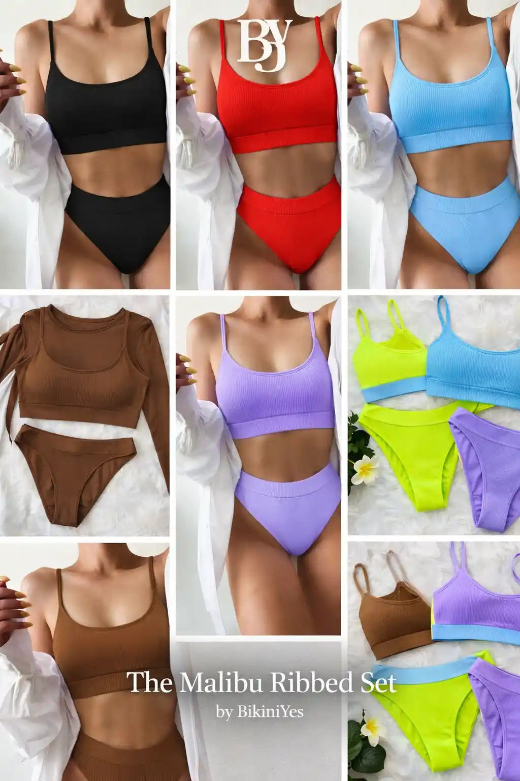 Scoop Neck Bikini Set