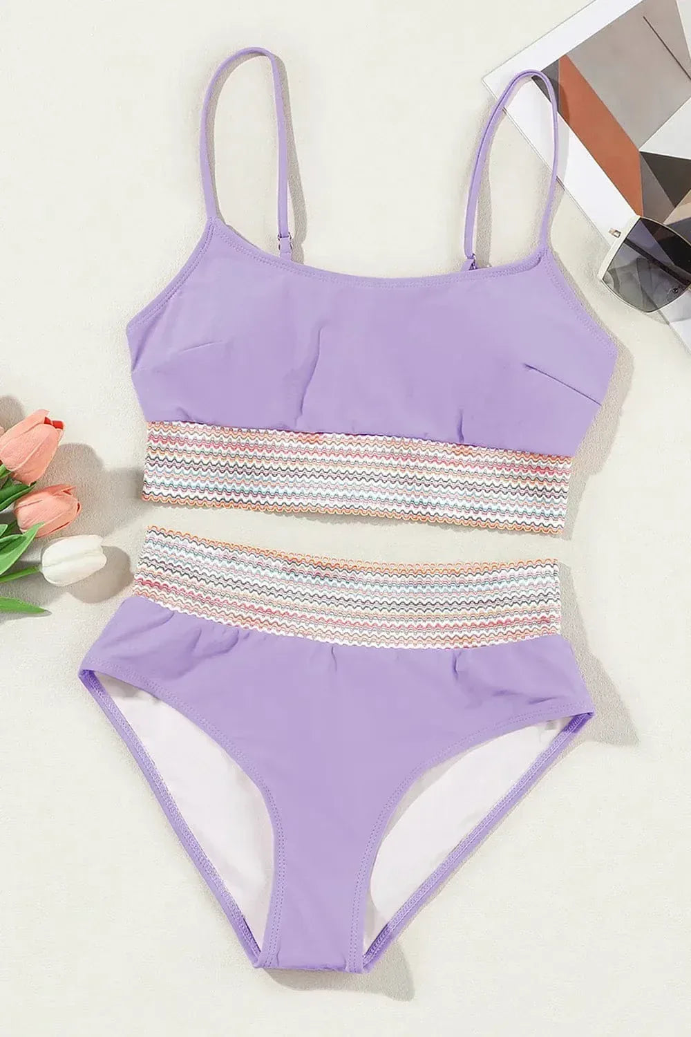 Scoop Neck Spaghetti Strap Bikini