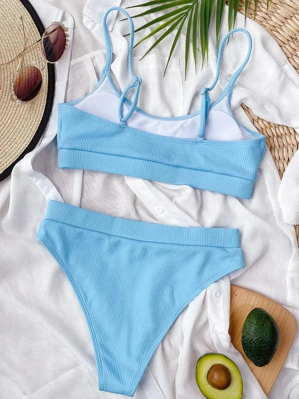 Scoop Neck Bikini Set