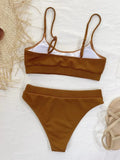 Scoop Neck Bikini Set