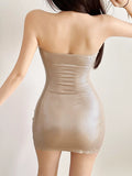 Sequin Halter Neck Bodycon Mini Dress
