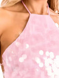 Sequin Halter Neck Cami