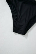 Mesh Edged Halter Push Up Bikini