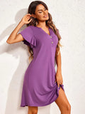 Short Sleeve Lounge Dress