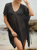 Side Tied V-Neck Cover-Up