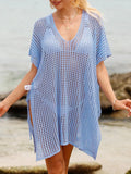 Side Tied V-Neck Cover-Up