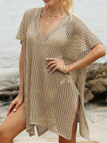 Side Tied V-Neck Cover-Up