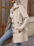 Single-Breasted Long Sleeve Coat