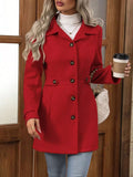 Single-Breasted Long Sleeve Coat