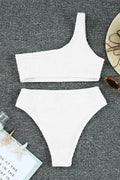 Single Shoulder Two-Piece Swimsuit