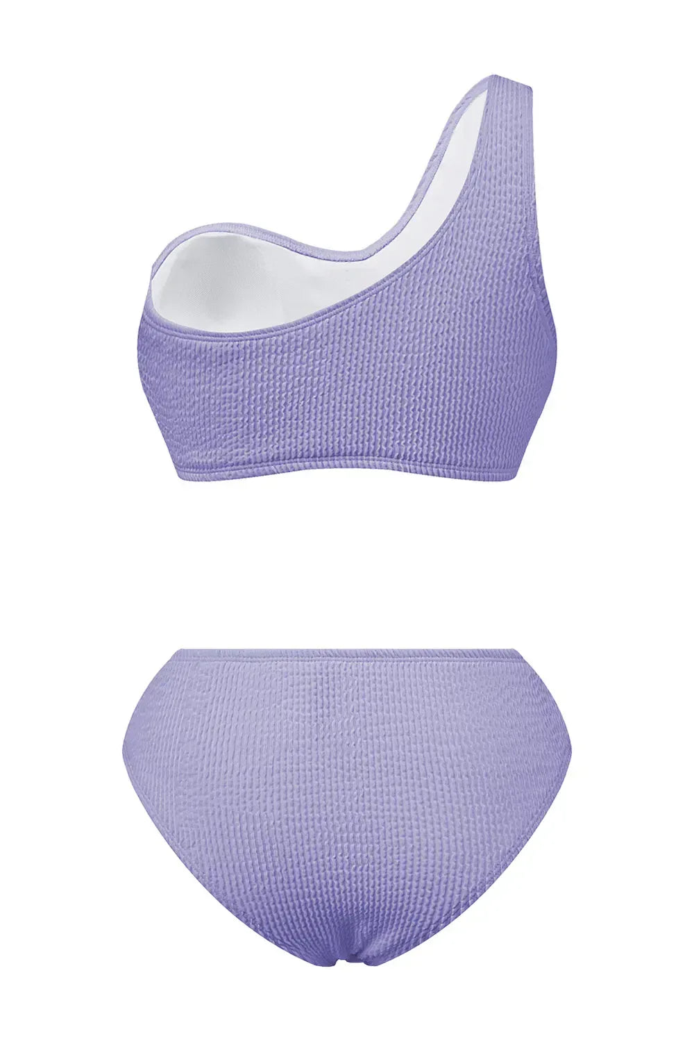 Single Shoulder Two-Piece Swimsuit