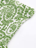 Smocked Printed Skirt