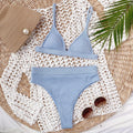 Ribbed Spaghetti Strap Bikini