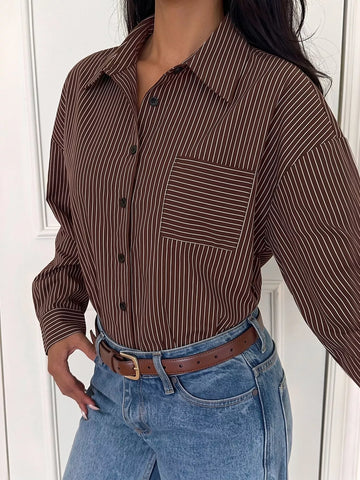Striped Button-Up Bodysuit