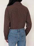 Striped Button-Up Bodysuit