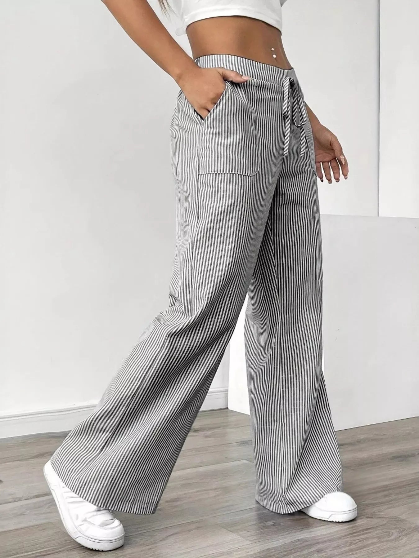 Casual Striped Pants