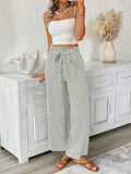 Plus Size Wide Leg Pants Army Green / S