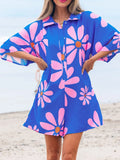 Summer Flower Print Loose Romper