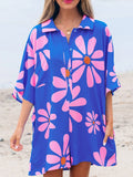 Summer Flower Print Loose Romper