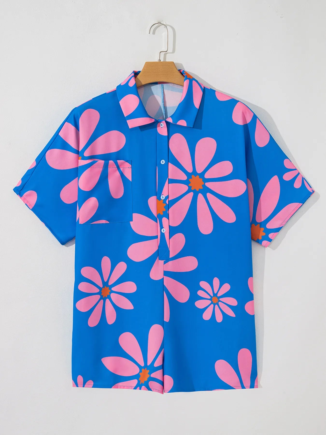 Summer Flower Print Loose Romper