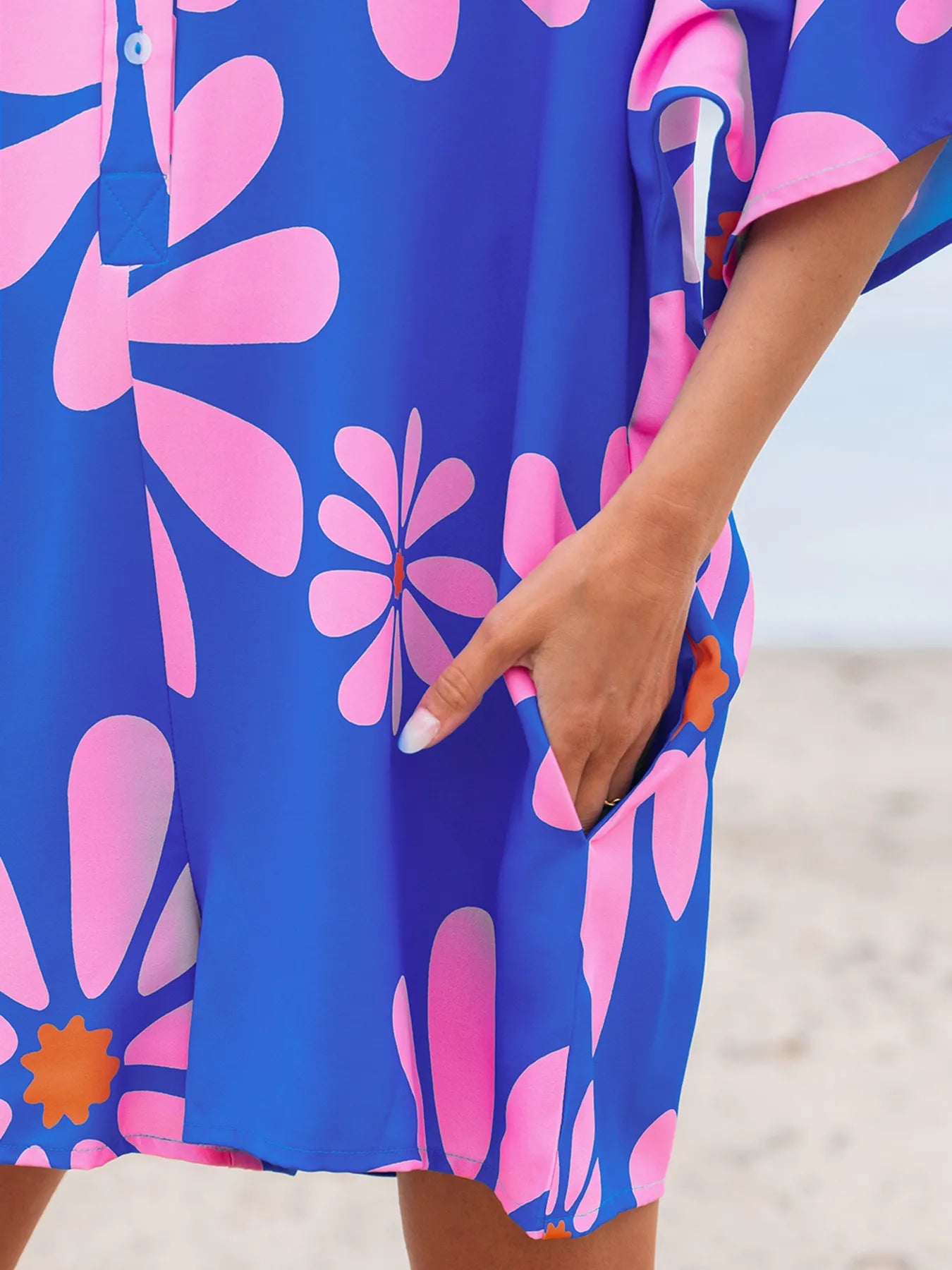 Summer Flower Print Loose Romper