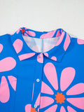 Summer Flower Print Loose Romper