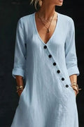 Surplice Long Sleeve Maxi Dress