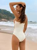 Sweetheart Color Block One Piece Swimsuit