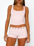 Wide Strap Tank and Shorts Set