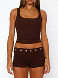Wide Strap Tank and Shorts Set