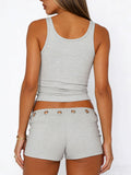 Wide Strap Tank and Shorts Set