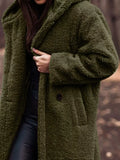 Teddy Bear Longline Hooded Coat for Women