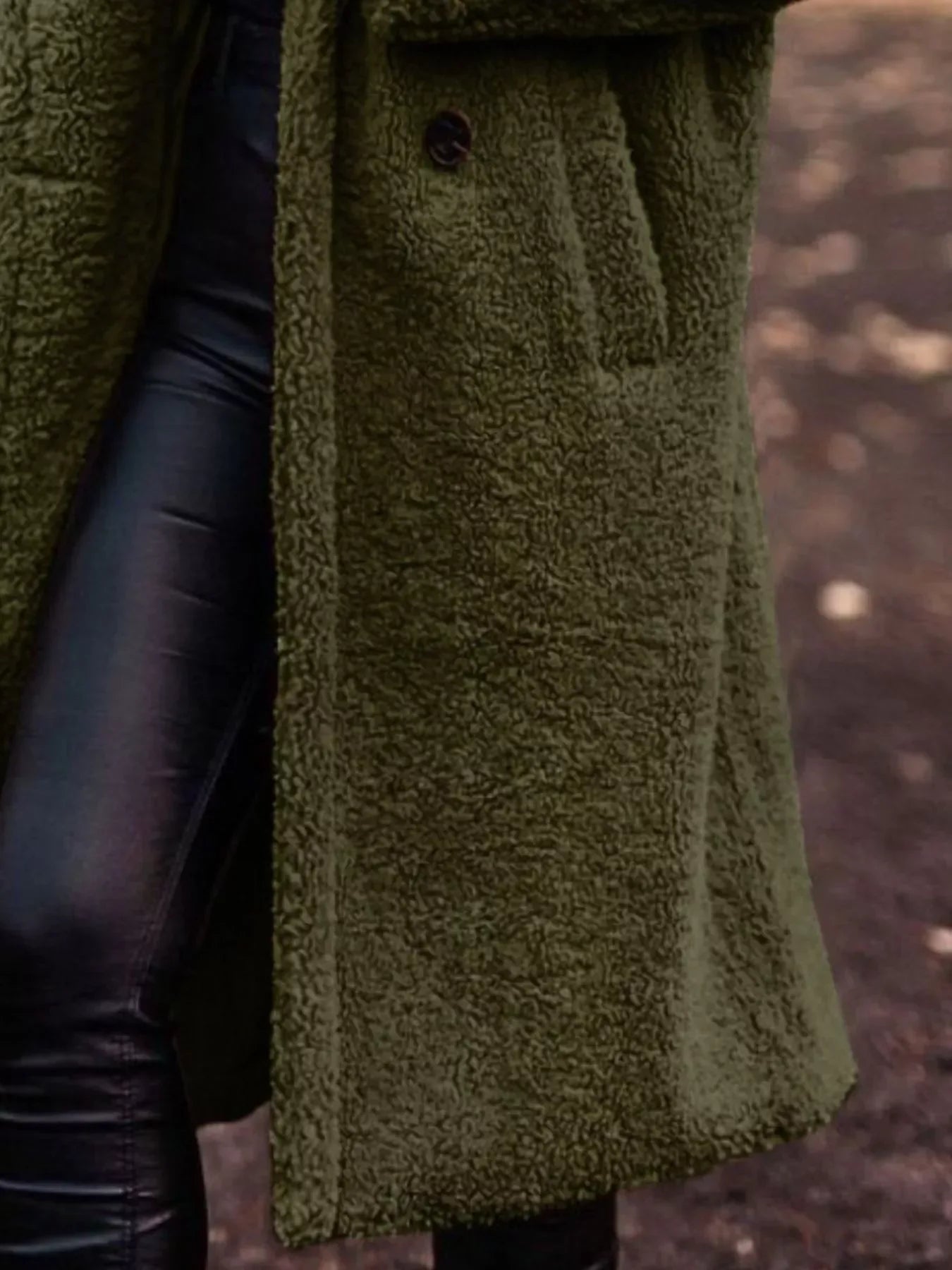 Teddy Bear Longline Hooded Coat for Women