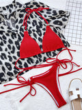 Textured Bikini Set