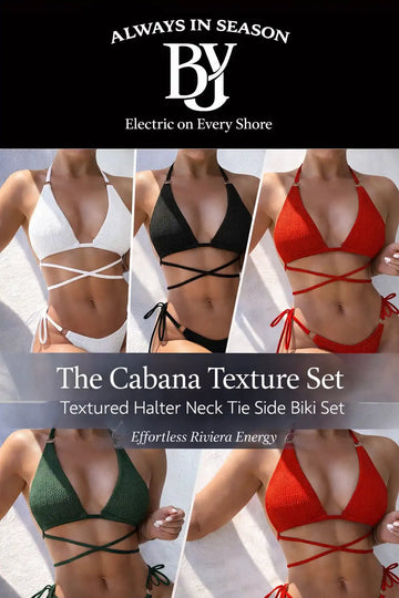 Textured Bikini Set